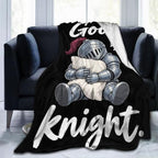 Sleepy Knight Blanket Throw Gift for Girls Women 80"X60" by Unknown