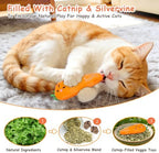 ETEKYER 5Pcs Catnip Cat Toys for Indoor Cats Kitten, Cute Vegetable Shape - Image 2