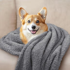1 Pack 3 Calming Blankets Fluffy Premium Fleece Pet Blanket Soft Sherpa Throw for Dog Puppy Cat Grey Small (23" x16'') - Image 6