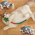 Christmas Cat Catnip Toys, Cotton Rope Cat Toys, Dental Chew Toys for Indoor Cats, Teeth Cleaning Toys for Kitten, Anxiety Relieving Catnip Toy for Cats (26.38 inches) - Image 6