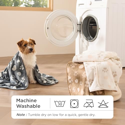 Bedsure Dog Blanket for Small Dogs Puppy Cat, Flannel Fleece, 3-Pack 23x16 - Image 6