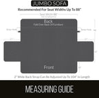 Sofa Shield® Couch Slip Covers for Dogs, Reversible Furniture Protector with Strap, Stain and Tear Resistant Cushion Cover, 88 inch Seat, Machine Washable Slipcover Pets, Cats, Seafoam Cream
