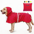 Pet Large Dog Raincoat Apparel Poncho Waterproof for Medium Large Sized,Pet Raincoats for Clothes Jacket,Dog Rain Jacket (Red,6XL)