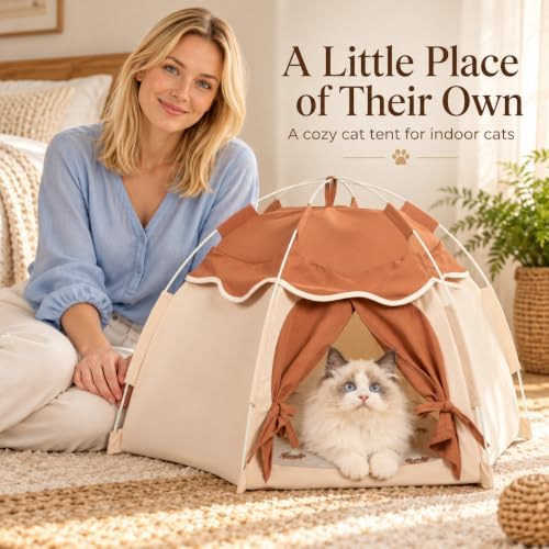 Gigreinc Cat Tent for Indoor, Indoor Dog House,Kitten Tent for Small Dogs - Image 2