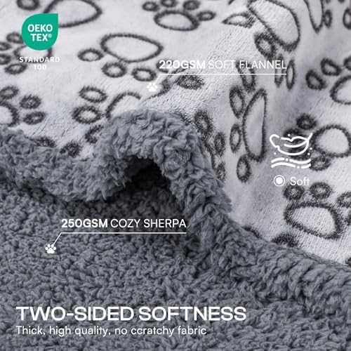 Luciphia Waterproof Dog Blanket Reversible Sherpa Fleece for Large Dogs Cat - Image 2