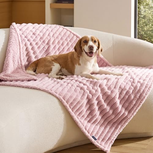 Bedsure ComfyFleece® Waterproof Dog Blankets for Large Dogs,40x50 by BEDSURE