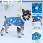 XPUDAC 4 Pack Dog Pajamas for Small Medium Dogs Boy Pet Pjs Onesies, XXL - Image 3