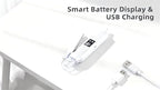 2-in-1 Dog Cat Nail Clipper Grinder with LED Light, USB Rechargeable