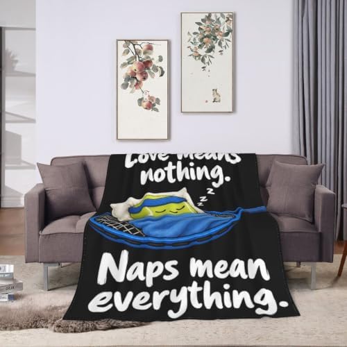 Sleepy Tennis Blanket Throw Gift for Girls Women 80"X60" - Image 3
