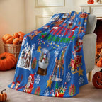 COMFAR Blue Cute Christmas Blankets and Throws for Adults/Women/Boys/Kids, Holiday Fleece Throw Blanket for Couch/Sofa, Holiday Decor, Christmas Decorations/Gifts 40"x 60" - Image 7
