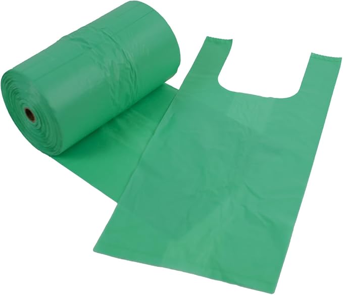 Zero Waste USA - Jumbo Tie-Handle Pet Waste Bags, 2,400 Count, 8 Rolls | Extra durable tie-handle dog waste bags, jumbo rolls fit Poopy-style dispensers, 5" gusset, 7" x 15" large leak-proof bags