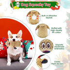 Christmas Dog Toys, Plush Squeaky Dog Toy with Crinkle Paper, Cute Christmas Puppy Toys with Cotton, Durable Interactive Dog Chew Toys for Puppy Small Medium Large Breed - Image 2