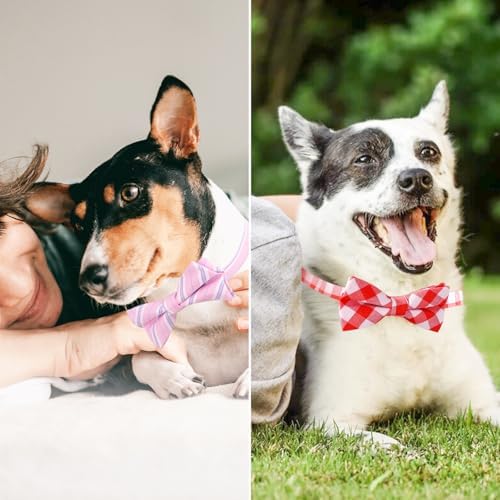 Segarty Bowties for Dogs, 60 Dog Bow Tie Collar, Adjustable Bowties for Small Medium Pets Large Puppy Neck Bows Bulk Assorted Pet Grooming Accessories Birthday Wedding Party Holiday Festival - Image 7