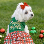 Fitwarm Santa's Favorite Dog Dress, Christmas Outfit for Small & Medium Dog - Image 4