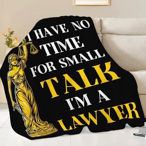 Lawyer Gifts Blanket for Girls Women Boys Men Adults Kids Soft Cozy Fleece Legal Lady Justice Throw Blankets Warm Flannel Plush Lightweight Decor for Couch Bed Sofa 80"X60" - Image 5