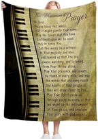 Piano Music Blanket Musician Prayer Throw Blankets Piano Keys Decor Stuff Cozy Flannel Fleece Soft Plush Fuzzy Warm Lightweight Bedding Gifts for Women Girls Kids 60"X50" - Image 4