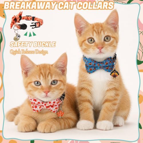 30Pcs Holiday Cat Collars Breakaway Halloween Cat Collars with Bowtie - Image 4