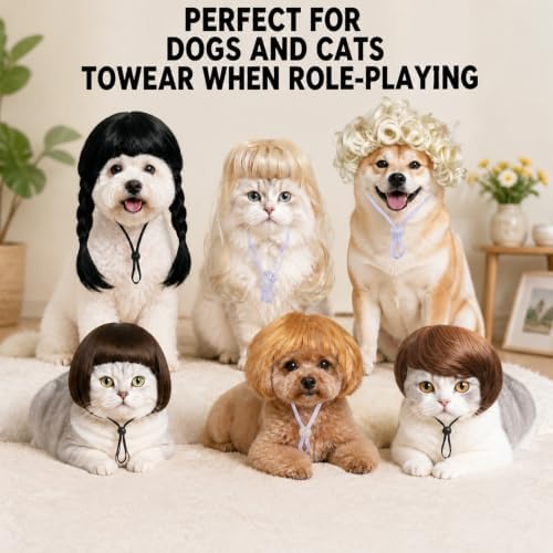 Six Fun Cat and Dog Wig - Image 2