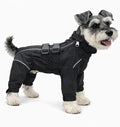 Lovelonglong Waterproof Dog Raincoat – 4-Leg Full Body Dog Rain Suit with Reflective Strips & Leash Opening, Outdoor Dog Jacket for Rainy Weather