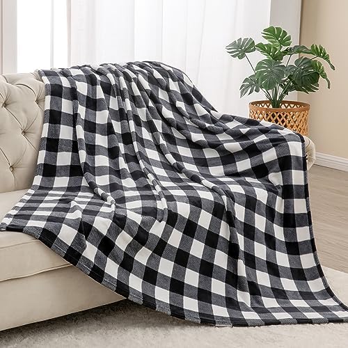 BEDELITE Buffalo Plaid Flannel Fleece Twin Blanket for Couch & Bed by BEDELITE