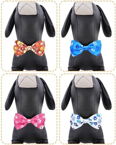 PET SHOW 30 Pack Paw Print Dog Bowties Bulk for Small Dogs Cats - Image 4