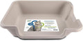 KittyGoHere 2.0 Easy-Entry Cat Litter Box – Large Open-Top Low Entrance Litter Pan with Higher Sides & Two Entrances – Ideal for Senior & Arthritic Cats – Made in USA (Grey) | Large Open - Top Low Entrance Litter Pan With Higher Sides & Two Entrances D...