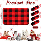 Reginary 4 Pcs Guinea Pig Fleece Cage Liners, Plaid, 24 x 16 Inch - Image 2