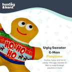 Huxley & Kent Plush Crinkle Catnip Cat Toy, Ugly Sweater G-Man - Image 2