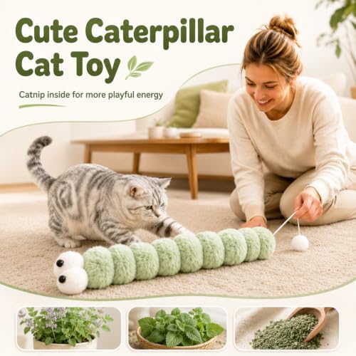Ysenchan Cat Kicker Toy, Catnip Plush Toy for Indoor Cats, Interactive Play - Image 5