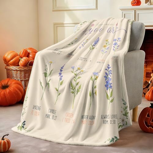COMFAR Christian Gifts for Women Faith, Inspirational/Religious/Spiritual Gifts for Adults, Soft Throw Blankets for Women/Men, Personalized Blankets for Adults 40"x 60" - Image 7