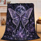Luna Moth Blanket, Mystical Moth Throw Gift for Girls Women 80"X60" by Unknown