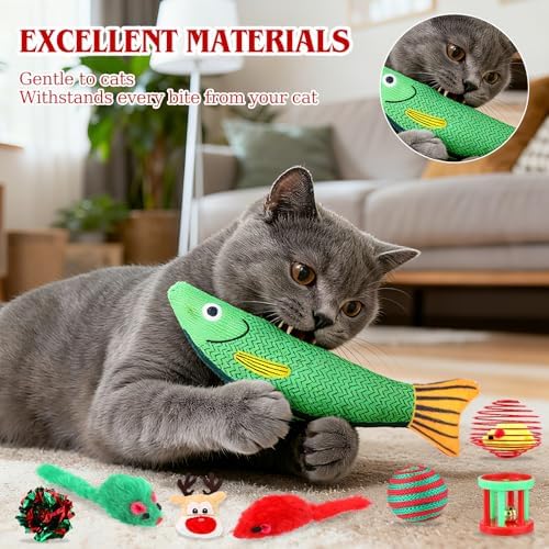 Cat Advent Calendar 2026-24 Days Christmas Countdown Calendar for Pets with Interactive Toys & Costume Accessories, Xmas Ideal Gift for Cats Lovers - Image 6