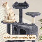 Yaheetech 70in Multi-Level Sturdy Cat Tree, Condo, Sisal Scratching Posts - Image 5