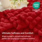 BEDELITE Red Fleece Twin Blanket for Couch Dorm Room Decor, 60x80 Inch - Image 6