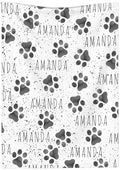 Personalized Dogs Name Blanket, Custom Dog Name Truck Blankets, Gift for Girls Personalized Dogs Name Lover, 50"x60" Soft Lightweight Plush Throw Blanket for Couch Bed Sofa Decoration by JUNYI