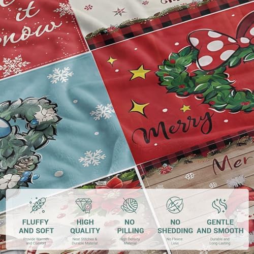 COMFAR Christmas Blankets and Throws for Adults/Women/Boys/Kids, Holiday Fleece Throw Blanket for Couch/Sofa, Holiday Decor, Christmas Decorations/Gifts 40"x 60" - Image 6