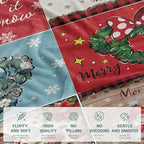 COMFAR Christmas Blankets and Throws for Adults/Women/Boys/Kids, Holiday Fleece Throw Blanket for Couch/Sofa, Holiday Decor, Christmas Decorations/Gifts 40"x 60" - Image 6