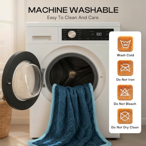 Luciphia Waterproof Blanket for Twin Bed Reversible Fleece Couch Cover - Image 6