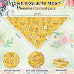 Geyoga 240 Pcs Dog Bandanas Bulk Summer Pet Bandanas with Floral Design - Image 2