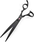 Moontay Professional 8" Dog Grooming Scissors Set 4PCS, Black | Straight, Upward Curved, Downward Curved, Thinning/Blending Shears for Dog, Cat and Pets, JP Stainless Steel
