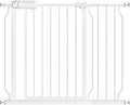 Fairy Baby 38.5-43.5 Inch Extra Wide Baby Gate for Doorways Stairs Hallway | Walk Through Pressure Mounted Baby Gates, Indoor Safety Child Gates for Kids or Pets, Double-Lock One-Hand Operation, White