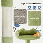 54 in Cat Tree Tower with Natural Sisal Scratching Post - Image 5