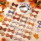 Reginary 50 Pcs Dog Bow Ties Pet Collar Attachment Autumn Style - Image 4