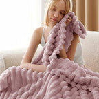 Bedsure Soft Twin Blanket for Bed Decor Gifts Pink 60"x80" - Image 4