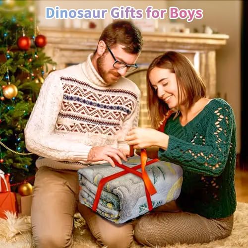 Dinosaur Glow in the Dark Blanket for Boys & Toddlers, 50"x 60" Soft Fleece Throw - Image 6
