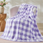 BEDELITE Buffalo Plaid Flannel Fleece Twin Blanket for Couch & Bed - Image 3
