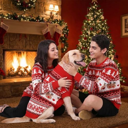 Christmas Matching Dog and Owner Outfits Sweater Clothes,Pet XL - Image 2