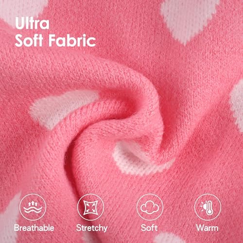 Valentines Dog Sweater Heart Dog Valentines Outfit Soft Warm Knitted Pet Clothes Cold Weather Puppy Clothes for Small Medium Dogs Cats - Image 3