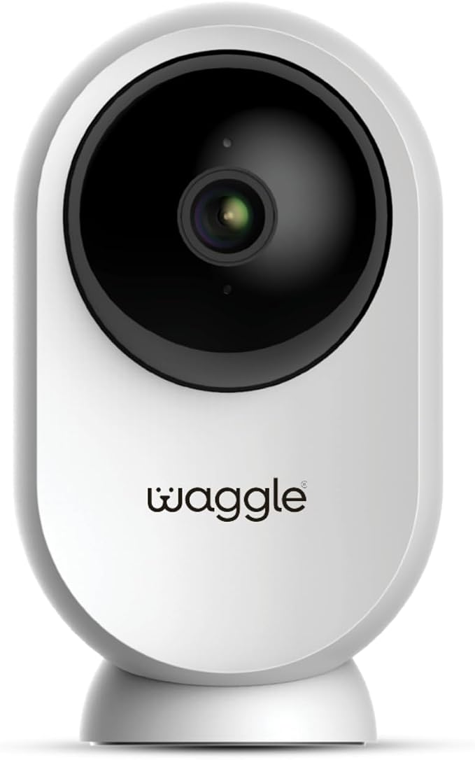 Waggle RV Mini Camera - 1080p HD Wireless Security Camera for RVs – Built-in SD Card (128GB), 2-Way Audio, Night Vision & Motion Detection - Ideal for Indoor Use - WiFi & Subscription Required