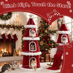 LUCKLIFE 59" Christmas Cat Tree,Multi-Level Condo Tower - Image 5